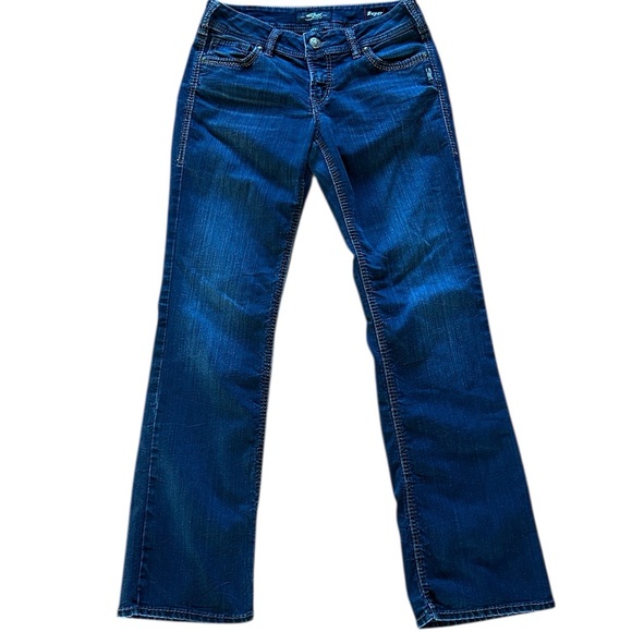 Silver Suki Mid Slim Boot Jeans - Picture 1 of 8